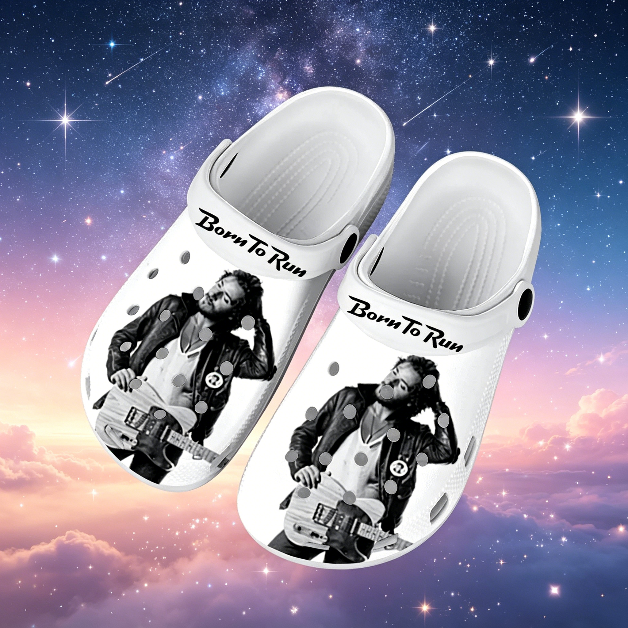 Men Shoes Running - Born To Run Custom Clogs, Retro