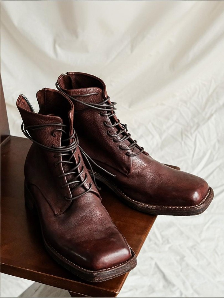 Retro Fashion Male Zipper Genu – обзор и цена Men'S Shoes With Height Increase