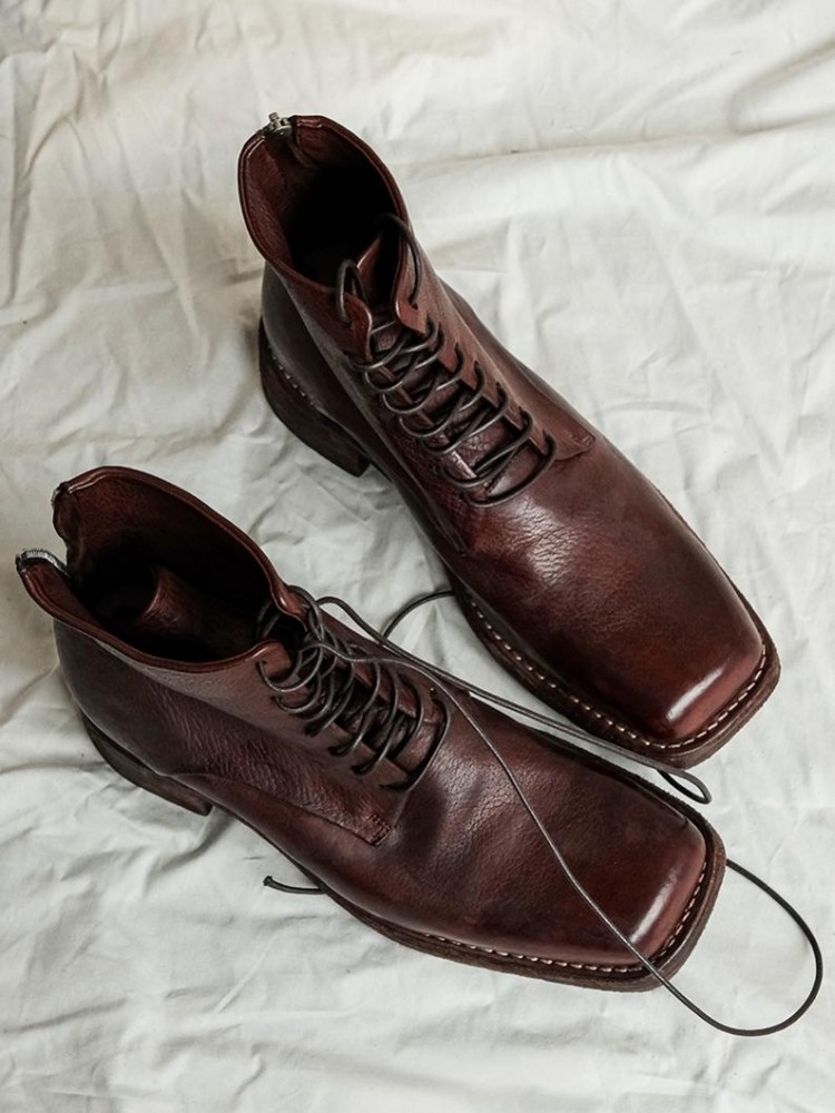 Retro Fashion Male Zipper Genu – обзор и цена Men'S Shoes With Height Increase