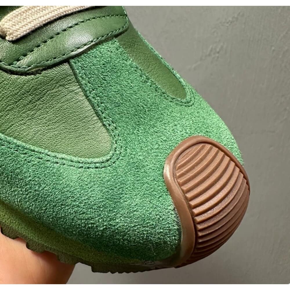 Retro Green Leather & Suede Hi – обзор и цена Men'S Shoes Green And White