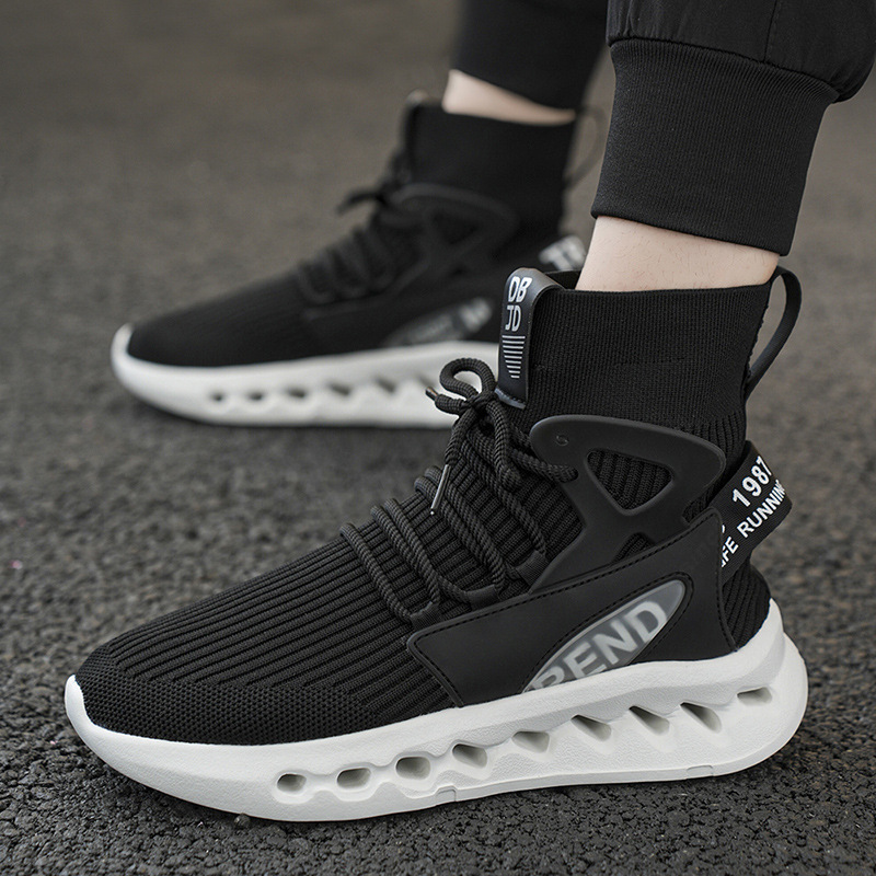 Trendy Men High Top Sock Shoes – обзор и цена Men Shoes Running