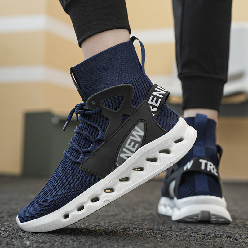 Trendy Men High Top Sock Shoes – обзор и цена Men Shoes Running
