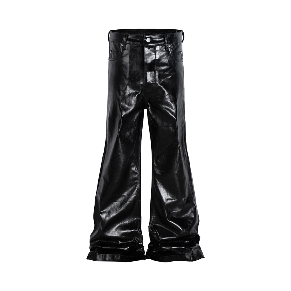 High Street Wide Leg Glossy Pu – обзор и цена Men Shoes Jeans