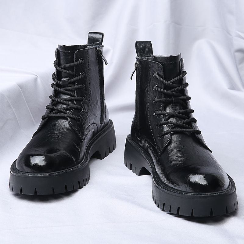 Men Side Zipper High Top Boots – обзор и цена Men'S Shoes With Height Increase