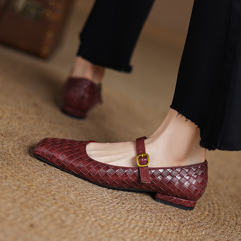 Woven Flat Bottom Mary Jane Wo – обзор и цена Men Shoes Casual