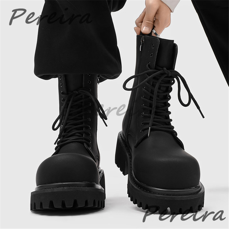 Men's Black Thick Soled High T – обзор и цена Men Shoes Xxl