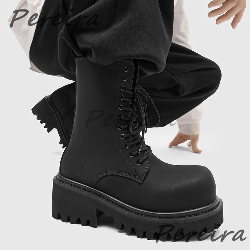 Men's Black Thick Soled High T – обзор и цена Men Shoes Xxl