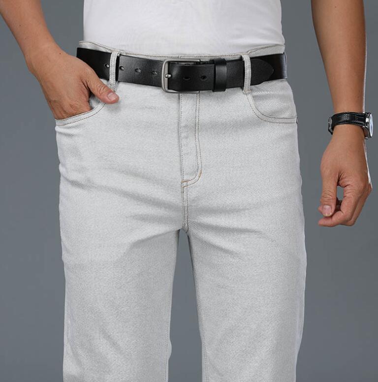 Men's Beige Loose Jeans Fashio – обзор и цена Men Shoes Jeans