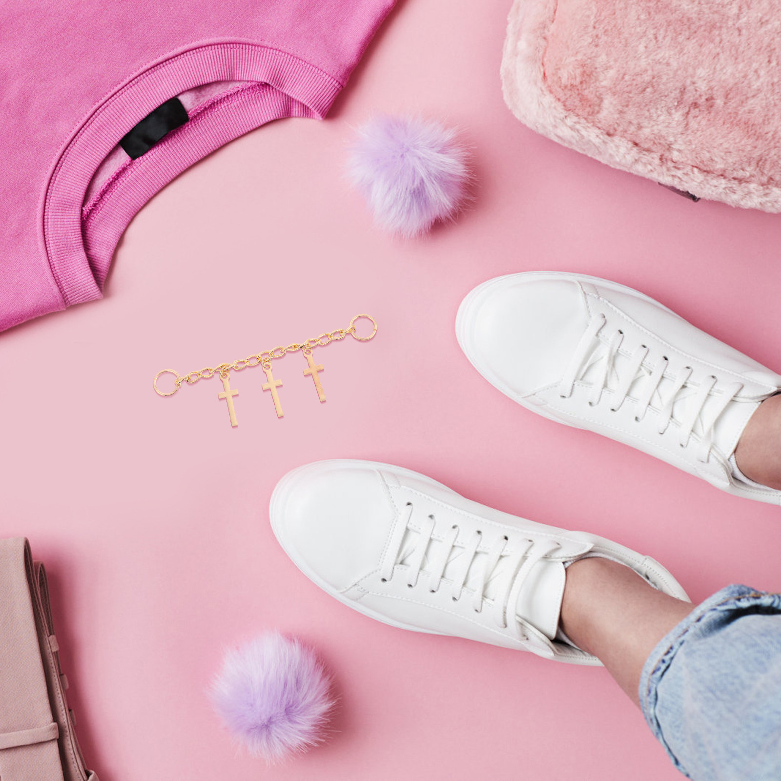1Pair Sports Shoe Chains Short – обзор и цена Men Shoes Jeans