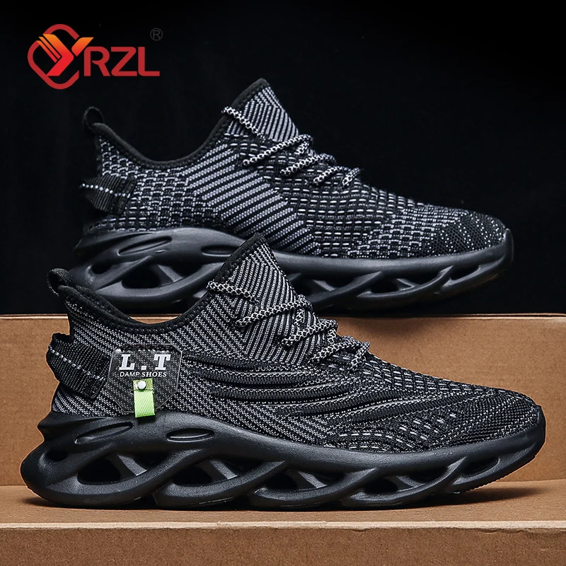 YRZL Men Sports Running Black  – обзор и цена Men Shoes Xxl